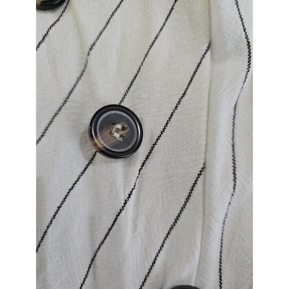 URBAN Romantics White Striped Midi Dress - Picture 7 of 11